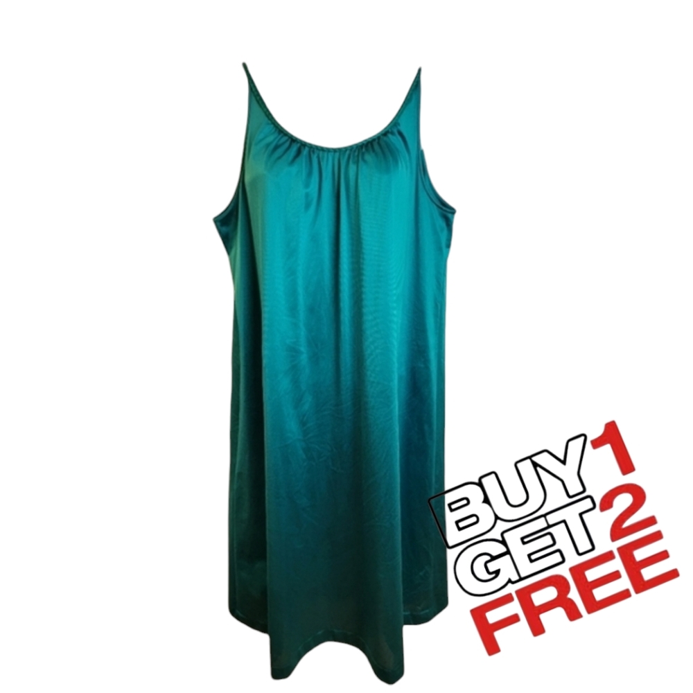 Vintage Vanity‎ Fair Teal Green Nightgown Nightie Small